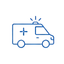 ambulancia apostada en obra